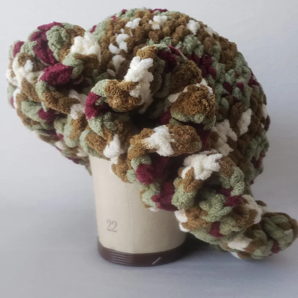 Fall Multicolor Ruffle Hat - Picture 5 of 5